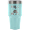 Drummer Insulated Travel Mug Music Is My Life 30 oz Stainless Steel Tumbler