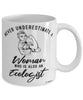 Ecologist Mug Never Underestimate A Woman Who Is Also An Ecologist Coffee Cup White