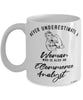 eCommerce Analyst Mug Never Underestimate A Woman Who Is Also An ECommerce Analyst Coffee Cup White