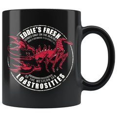 Eddies Fresh Lobstrosities Coffee Mug 11oz Black