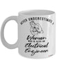 Electrical Engineer Mug Never Underestimate A Woman Who Is Also An Electrical Engineer Coffee Cup White