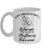 Electronics Technician Mug Never Underestimate A Woman Who Is Also An Electronics Tech Coffee Cup White