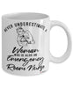 Emergency Room Nurse Mug Never Underestimate A Woman Who Is Also An ER Nurse Coffee Cup White