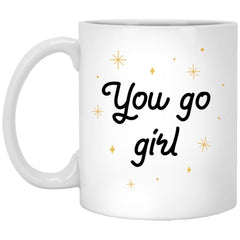 Encouragement Mug Gift You Go Girl Coffee Cup 11oz White Congratulations XP8434