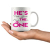 Engagement Mug He's The One He's Not Just Another One 11oz White Coffee Mugs