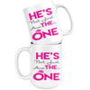 Engagement Mug He's The One He's Not Just Another One 15oz White Coffee Mugs