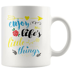 Enjoy Lifes Little Things 11oz White Coffee Mugs