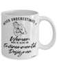 Environmental Designer Mug Never Underestimate A Woman Who Is Also An Environmental Designer Coffee Cup White