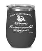 Environmental Designer Wine Glass Never Underestimate A Woman Who Is Also An Environmental Designer 12oz Stainless Steel Black