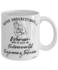 Environmental Engineering Technician Mug Never Underestimate A Woman Who Is Also An Environmental Engineering Tech Coffee Cup White