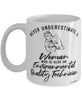 Environmental Quality Technician Mug Never Underestimate A Woman Who Is Also An Environmental Quality Tech Coffee Cup White