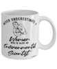 Environmental Scientist Mug Never Underestimate A Woman Who Is Also An Environmental Scientist Coffee Cup White