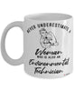 Environmental Technician Mug Never Underestimate A Woman Who Is Also An Environmental Tech Coffee Cup White