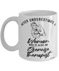 Exercise Therapist Mug Never Underestimate A Woman Who Is Also An Exercise Therapist Coffee Cup White