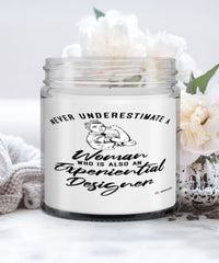 Experiential Designer Candle Never Underestimate A Woman Who Is Also An Experiential Designer 9oz Vanilla Scented Candles Soy Wax