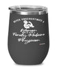 Family Medicine Physician Wine Glass Never Underestimate A Woman Who Is Also A Family Medicine Physician 12oz Stainless Steel Black