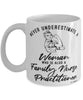 Family Nurse Practitioner Mug Never Underestimate A Woman Who Is Also A FNP Coffee Cup White