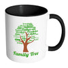 Family Tree Mug White 11oz Accent Coffee Mugs