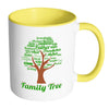 Family Tree Mug White 11oz Accent Coffee Mugs