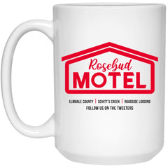 Fandom Pop Culture Mug Rosebud Motel Coffee Cup 15oz White 21504