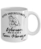 Farm Manager Mug Never Underestimate A Woman Who Is Also A Farm Manager Coffee Cup White