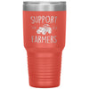 Farmer Awareness Tumbler Support Your Farmers Laser Etched 30oz Stainless Steel Tumbler
