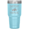 Farmer Awareness Tumbler Support Your Farmers Laser Etched 30oz Stainless Steel Tumbler