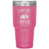 Farmer Awareness Tumbler Support Your Farmers Laser Etched 30oz Stainless Steel Tumbler