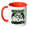 Farming Tractor Mug Home Grown White 11oz Accent Coffee Mugs