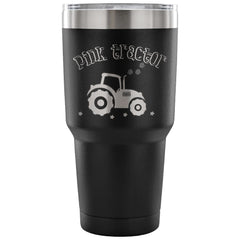 Farming Travel Mug Pink Tractor 30 oz Stainless Steel Tumbler