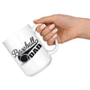 Fathers Baseball Mug Baseball Dad 15oz White Coffee Mugs