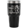 Fathers Funny Fishing Insulated Coffee Travel Mug 30 oz Stainless Steel Tumbler