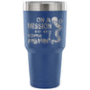 Fathers Funny Fishing Insulated Coffee Travel Mug 30 oz Stainless Steel Tumbler