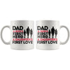 Fathers Mug Dad A Sons First Hero A Daughters First Love 11oz White Coffee Mugs