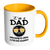 Fathers Mug Im A Dad Embarrassing My Children White 11oz Accent Coffee Mugs