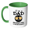 Fathers Mug Im A Dad Embarrassing My Children White 11oz Accent Coffee Mugs