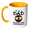 Fathers Mug Im A Dad Embarrassing My Children White 11oz Accent Coffee Mugs