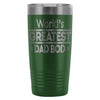 Fathers Travel Mug Worlds Greatest Dad Bod 20oz Stainless Steel Tumbler