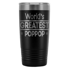 Fathers Travel Mug Worlds Greatest Poppop 20oz Stainless Steel Tumbler