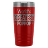 Fathers Travel Mug Worlds Greatest Poppop 20oz Stainless Steel Tumbler