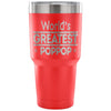 Fathers Travel Mug Worlds Greatest Poppop 30 oz Stainless Steel Tumbler