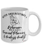 Financial Planning Analysis Analyst Mug Never Underestimate A Woman Who Is Also A FPA Analyst Coffee Cup White