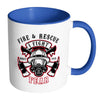 Fire and Rescue Mug I Fight What You Fear White 11oz Accent Coffee Mugs