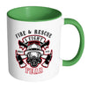 Fire and Rescue Mug I Fight What You Fear White 11oz Accent Coffee Mugs