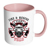 Fire and Rescue Mug I Fight What You Fear White 11oz Accent Coffee Mugs