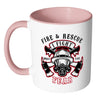 Fire and Rescue Mug I Fight What You Fear White 11oz Accent Coffee Mugs