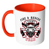 Fire and Rescue Mug I Fight What You Fear White 11oz Accent Coffee Mugs