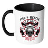 Fire and Rescue Mug I Fight What You Fear White 11oz Accent Coffee Mugs