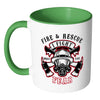 Fire and Rescue Mug I Fight What You Fear White 11oz Accent Coffee Mugs