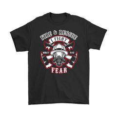 Firefighter Shirt Fire And Rescue I Fight What You Fear Gildan Mens T-Shirt